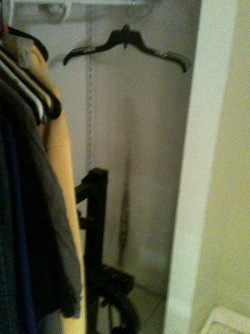 Closet with mold