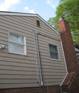 house after mold cleanup, home after mold remediation, attic closed and completed professional mold remediation