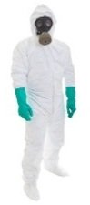 Protective suit for getting rid of black mold